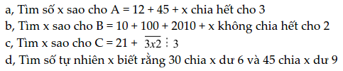 Bài tập tìm X lớp 6 có đáp án chia theo từng dạng