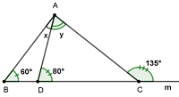 Một số bài tập tính số đo của một góc, so sánh các góc trong tam giác