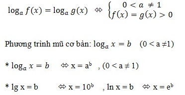 Giải phương trình logarit bằng phương pháp đưa về cùng cơ số