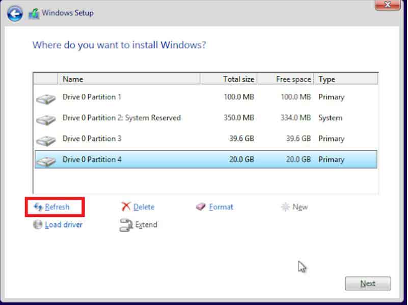 Lỗi “Windows cannot be installed to this disk&#8221;