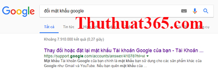 Hướng dẫn thay đổi, tìm lại mật khẩu gmail, tài khoản google