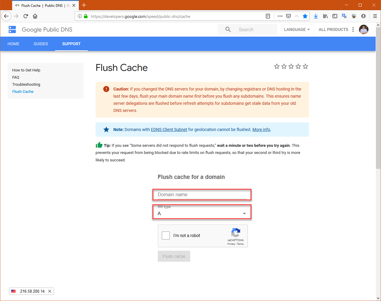 Hướng dẫn xóa cache DNS (Flush DNS) trên thiết bị truy cập