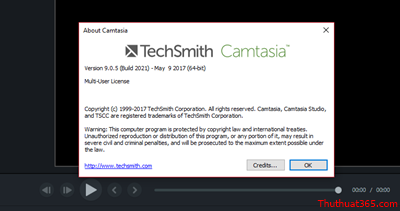 Hướng dẫn cài đặt và active Camtasia Studio 9.x thành công 100%