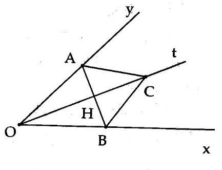 Cách chứng minh một tia là tia phân giác của một góc ở lớp 7