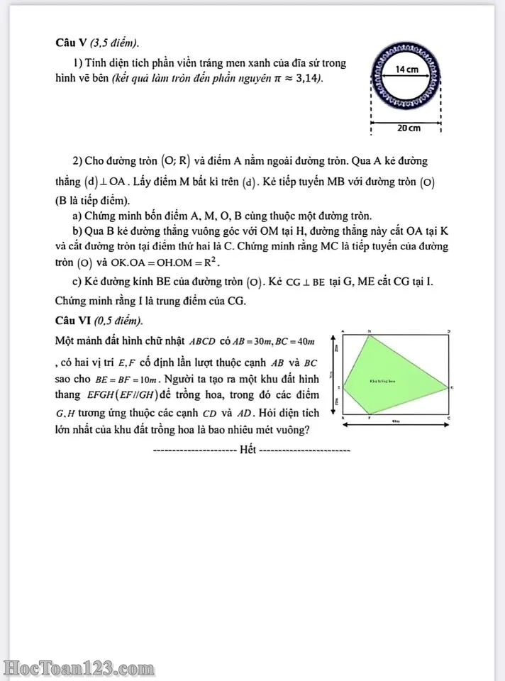 Đề khảo sát Toán 9 tháng 12 năm 2025 THCS Thịnh Quang – Đống Đa có đáp án