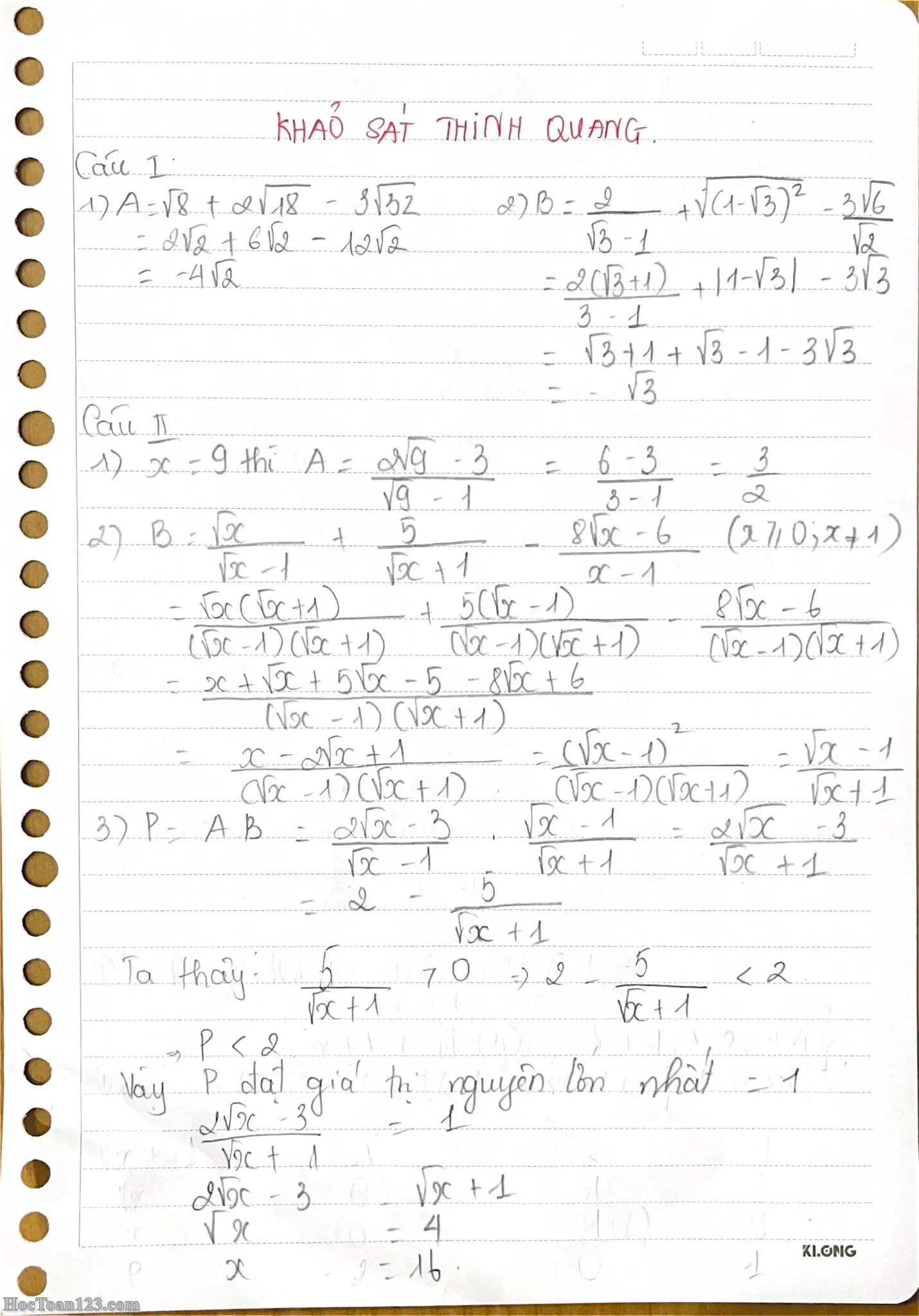 Đề khảo sát Toán 9 tháng 12 năm 2025 THCS Thịnh Quang – Đống Đa có đáp án