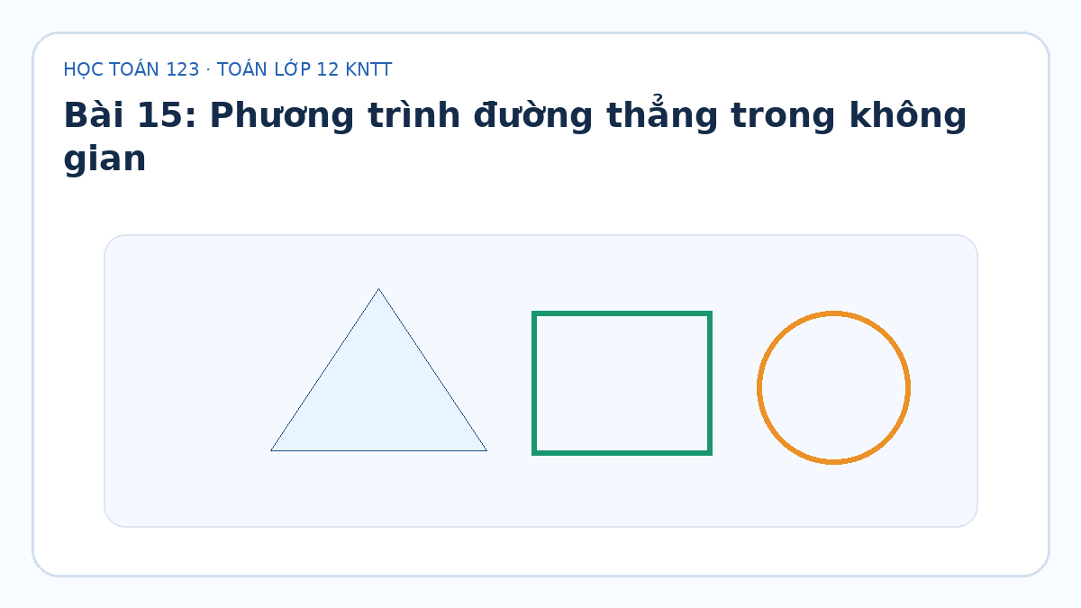 Minh họa Phương trình đường thẳng trong không gian – Toán lớp 12 KNTT