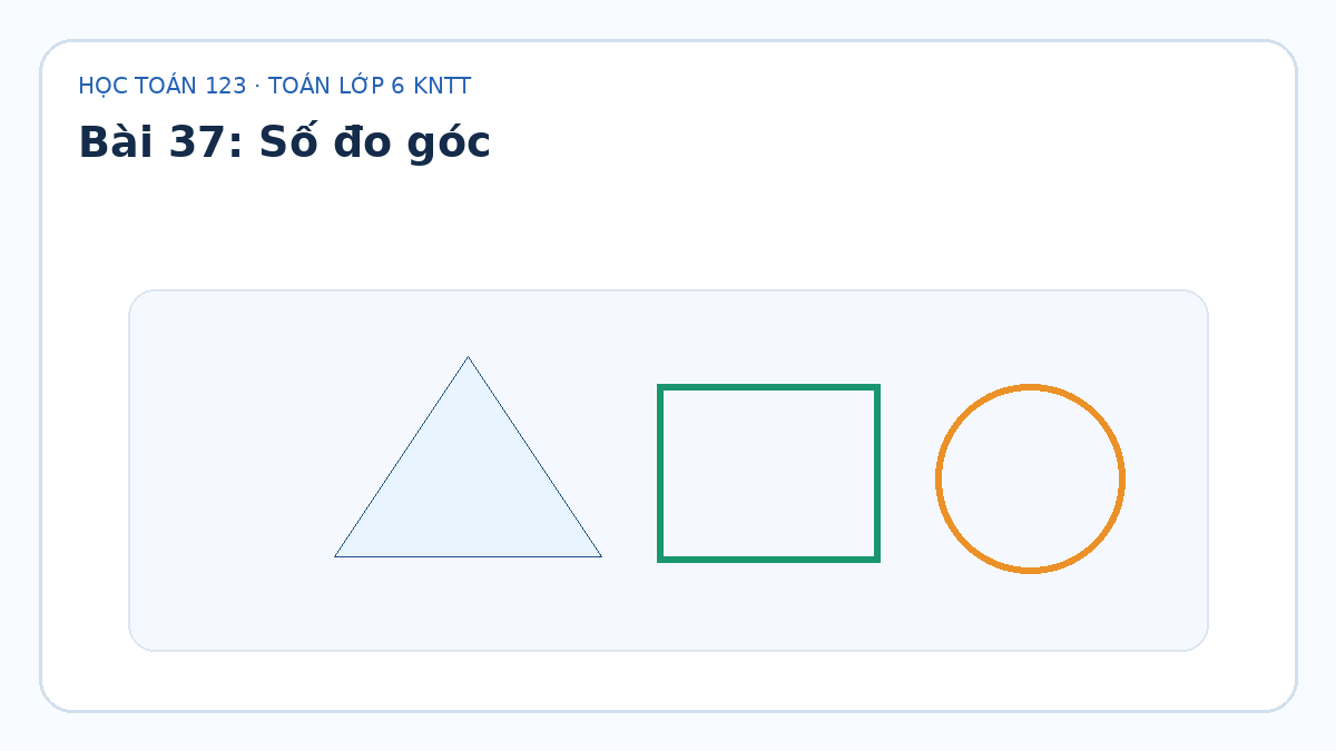 Minh họa Số đo góc – Toán lớp 6 KNTT