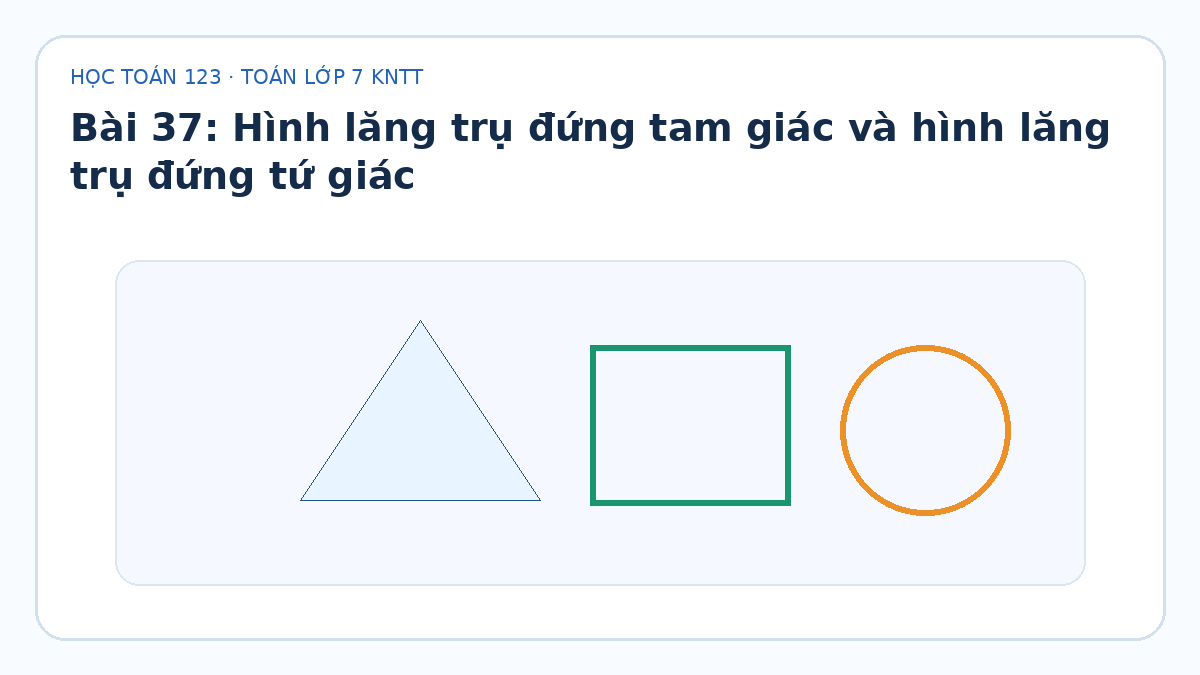 Minh họa Hình lăng trụ đứng tam giác và hình lăng trụ đứng tứ giác – Toán lớp 7 KNTT