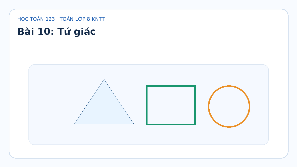 Minh họa Tứ giác – Toán lớp 8 KNTT