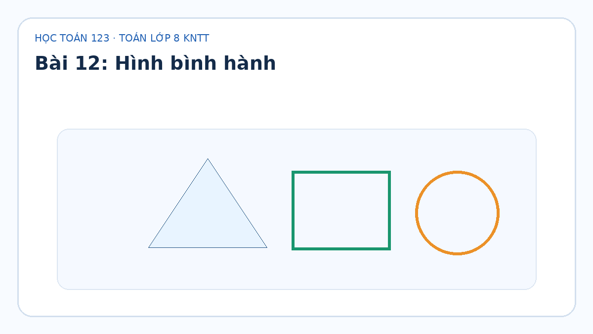 Minh họa Hình bình hành – Toán lớp 8 KNTT