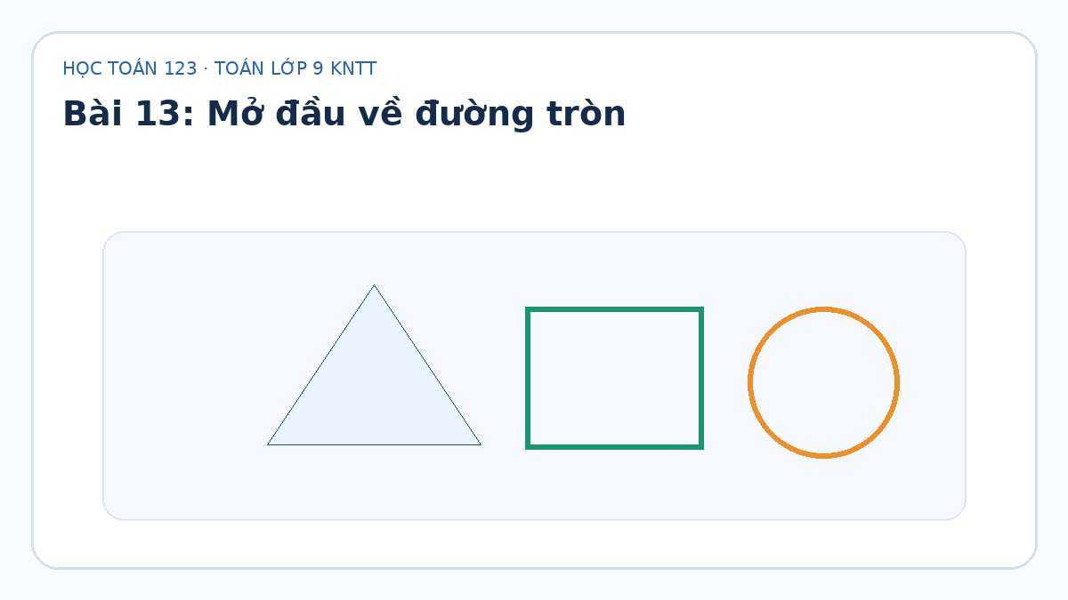 Minh họa Mở đầu về đường tròn – Toán lớp 9 KNTT