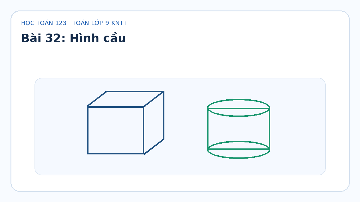 Minh họa Hình cầu – Toán lớp 9 KNTT